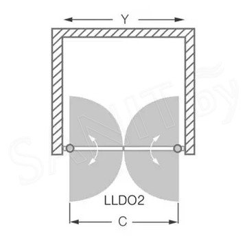 Душевая дверь Roth (Roltechnik) Lega Line LLDO2