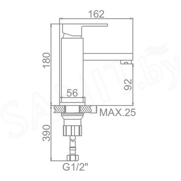 Смеситель для умывальника Ledeme H33 L1033