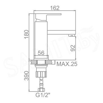 Смеситель для умывальника Ledeme H33 L1033