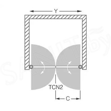 Душевая дверь Roth (Roltechnik) Tower Line TCN2