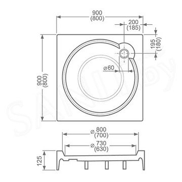 Душевой поддон Roth (Roltechnik) Project Sol Aloha-P