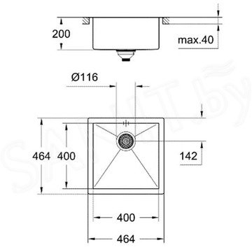 Кухонная мойка Grohe K700 31578SD0 / 31579SD0 / 31580SD0