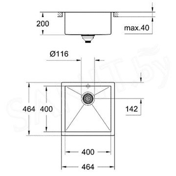 Кухонная мойка Grohe K700 31578SD0 / 31579SD0 / 31580SD0