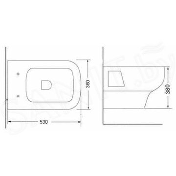 Подвесной унитаз Porta Archi