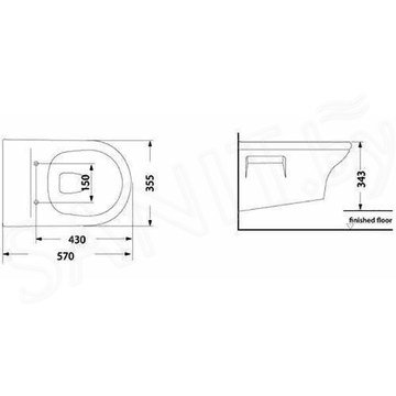 Подвесной унитаз Porta Polo