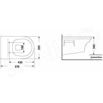 Подвесной унитаз Porta Polo