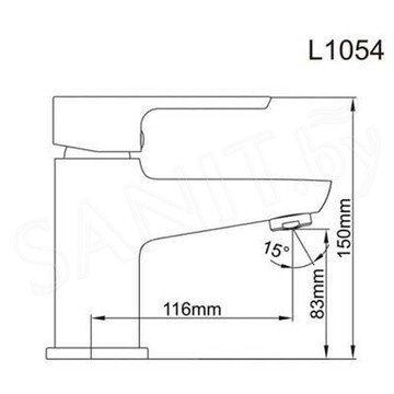 Смеситель для умывальника Ledeme L1054