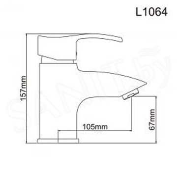 Смеситель для умывальника Ledeme L1064
