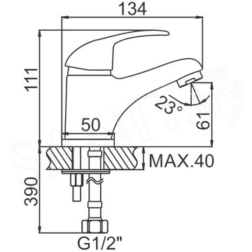 Смеситель для умывальника Ledeme L1015