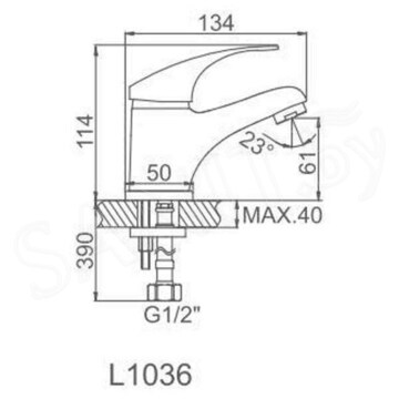 Смеситель для умывальника Ledeme L1036