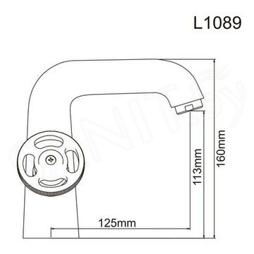 Смеситель для умывальника Ledeme L1089