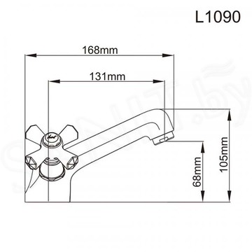 Смеситель для умывальника Ledeme L1090