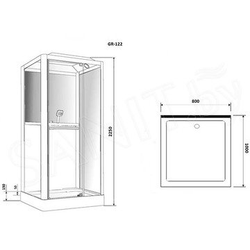 Душевая кабина Grossman GR122 / GR123 (R)