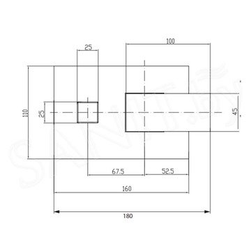 Смеситель встраиваемый Omnires Fresh FR7135CR (2 функции)