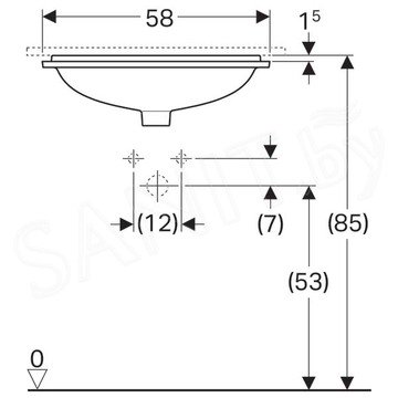 Умывальник Geberit VariForm 500.762.01.2