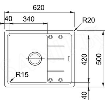 Кухонная мойка Franke Basis BFG 611C