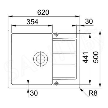Кухонная мойка Franke Sirius SID 611-62 / 44 Tectonite