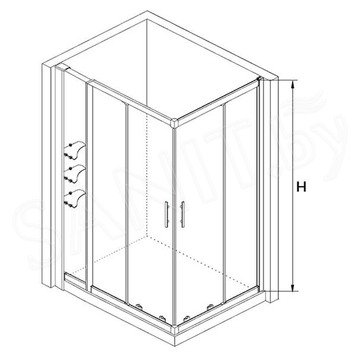 Душевой уголок RGW Hotel HO-43 (HO-31 + Z-42)