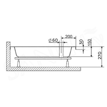 Душевой поддон RGW BT/CL-S трапеция