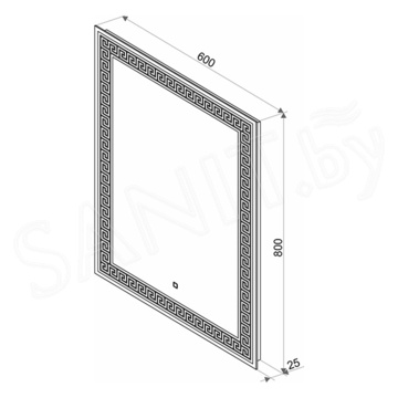 Зеркало Континент Apollo LED