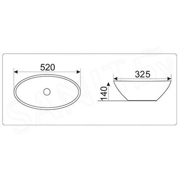 Умывальник CeramaLux N9021