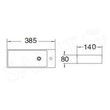 Умывальник CeramaLux N 9048 FL / FR