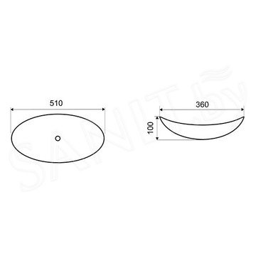 Умывальник CeramaLux N9022