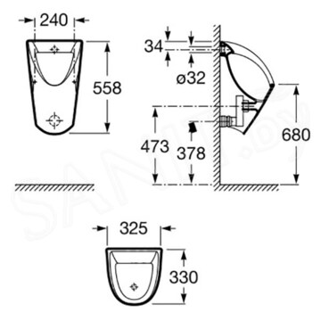 Писсуар Roca Chic A35945L000