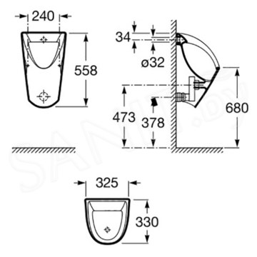 Писсуар Roca Chic A35945L000