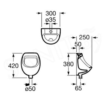 Писсуар Roca Mini А353145000