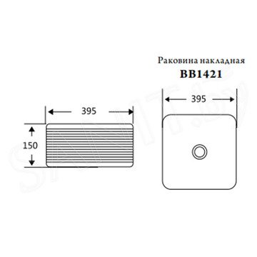 Умывальник BelBagno BB1421