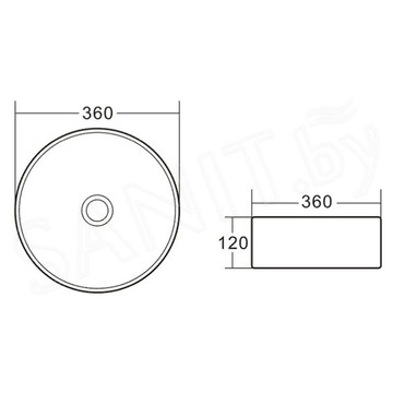 Умывальник BelBagno BB1357