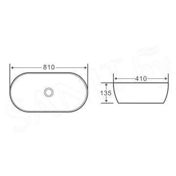 Умывальник BelBagno BB1349