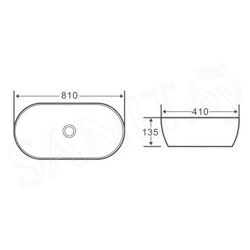 Умывальник BelBagno BB1349