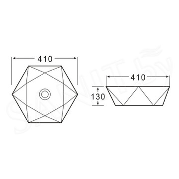 Умывальник BelBagno BB1344A