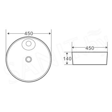 Умывальник BelBagno BB1306