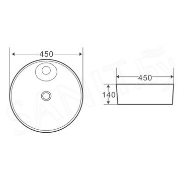 Умывальник BelBagno BB1306