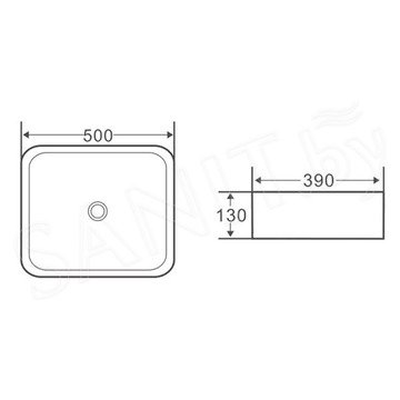 Умывальник BelBagno BB1304