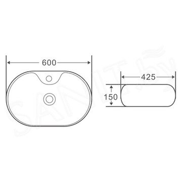 Умывальник BelBagno BB1151
