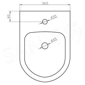 Напольное биде BelBagno Marino BB105B