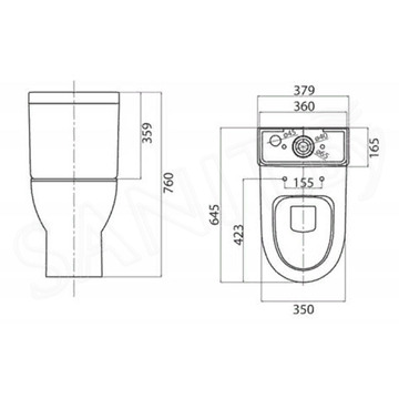 Напольный унитаз BelBagno Steam BB130CPR безободковый