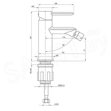 Смеситель для биде Deante Kalia BGK 031M