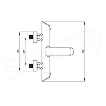 Смеситель для ванны Deante Arnika BQA 010M