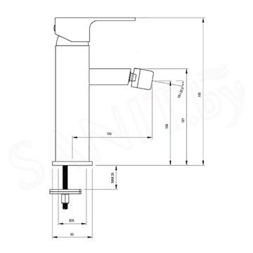 Смеситель для биде Deante Anemon BCZ 031M