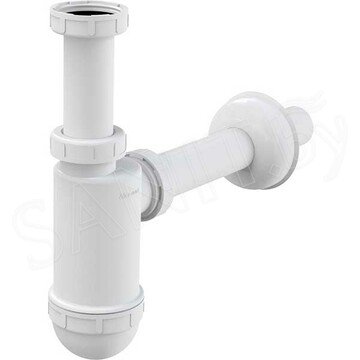 Сифон для умывальника Alcaplast с металлическим донным клапаном Roxen PD02 (chrome) без перелива и гофрой
