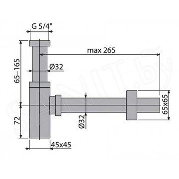 Сифон для умывальника Alcaplast A431