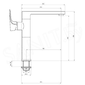 Смеситель для кухонной мойки Deante Gardenia BEG B630 / BEG W630