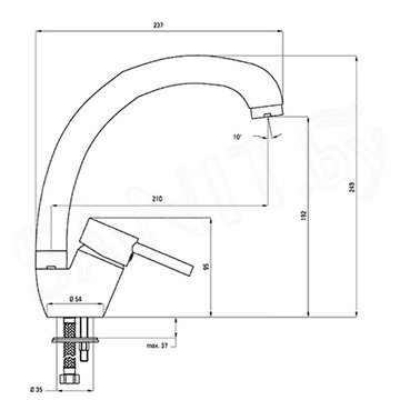 Смеситель для кухонной мойки Deante Aster BCA 066M