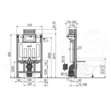 Система инсталляции AlcaPlast AM118/850