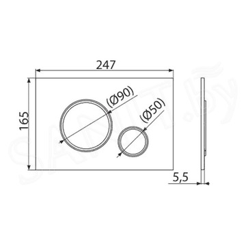 Кнопка для инсталляции Alca Plast M770 / M771 / M772